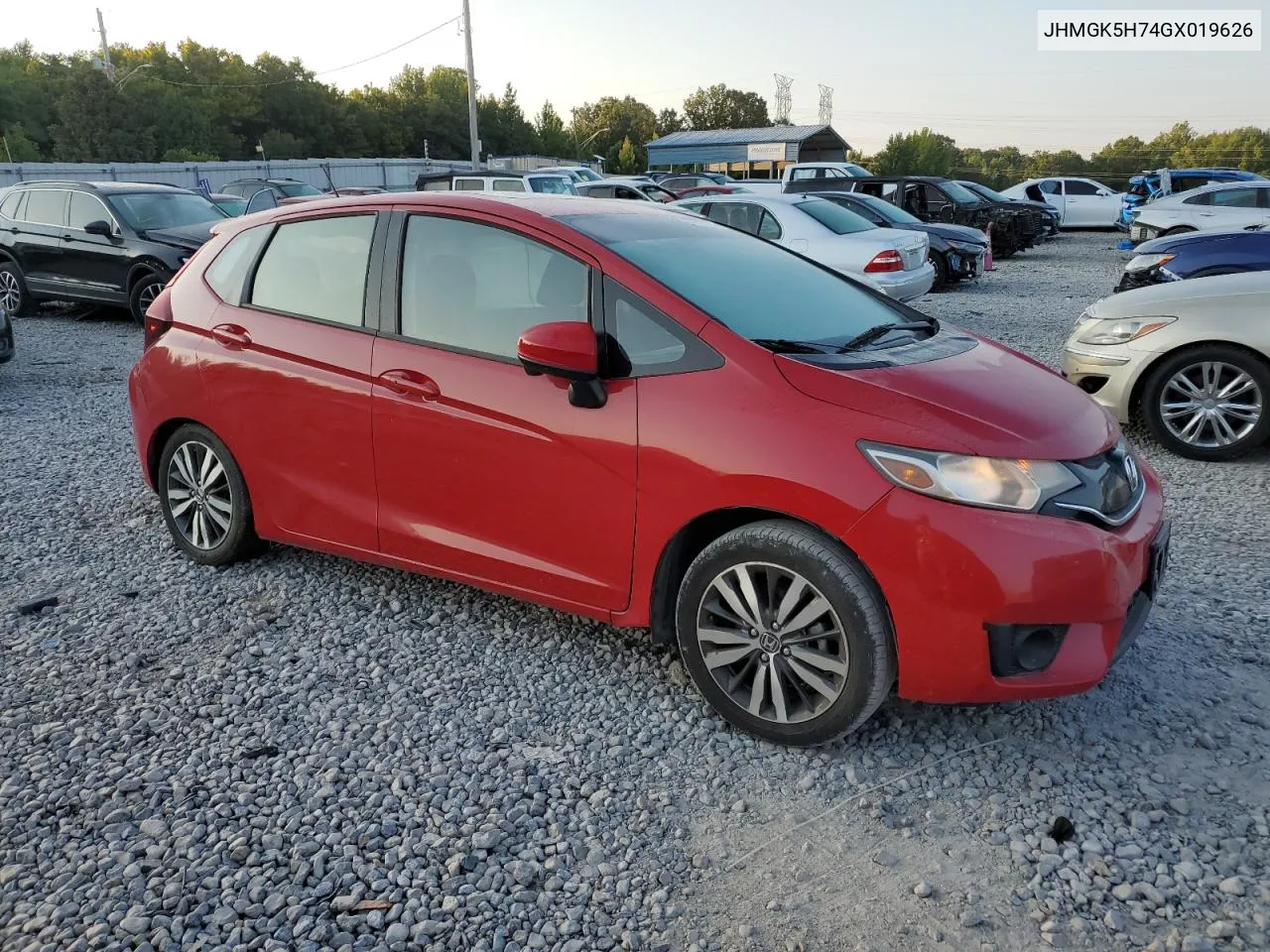 2016 Honda Fit Ex VIN: JHMGK5H74GX019626 Lot: 66722764