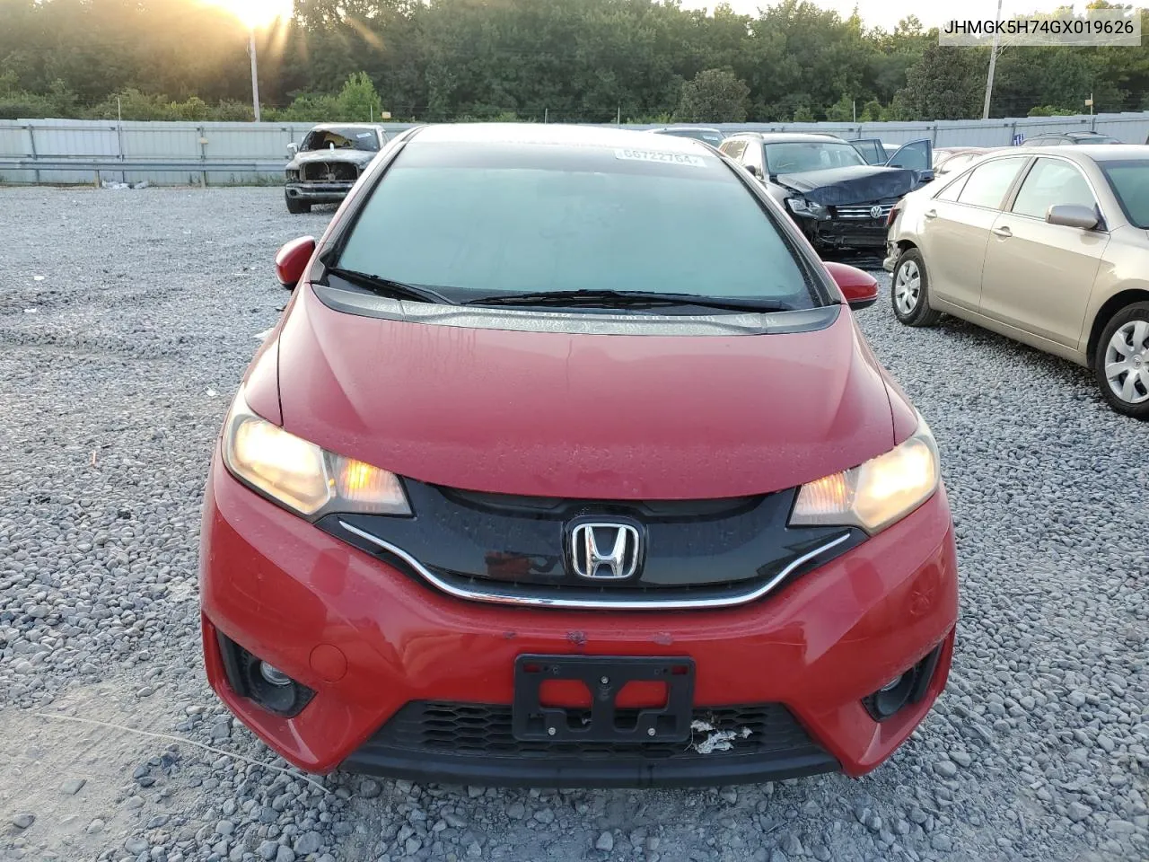 2016 Honda Fit Ex VIN: JHMGK5H74GX019626 Lot: 66722764