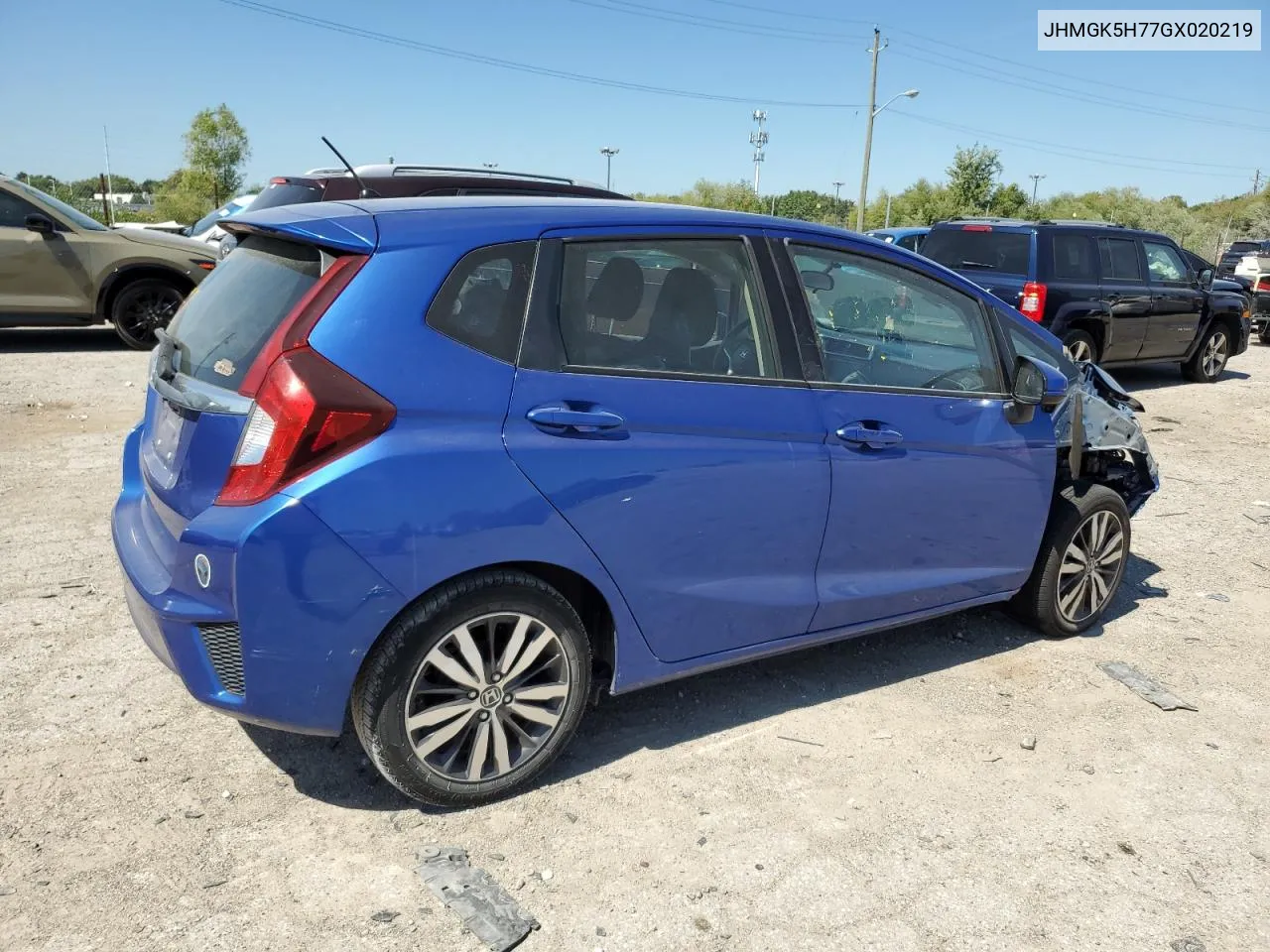 JHMGK5H77GX020219 2016 Honda Fit Ex