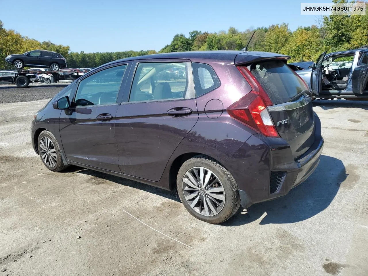 2016 Honda Fit Ex VIN: JHMGK5H74GS011975 Lot: 69458634