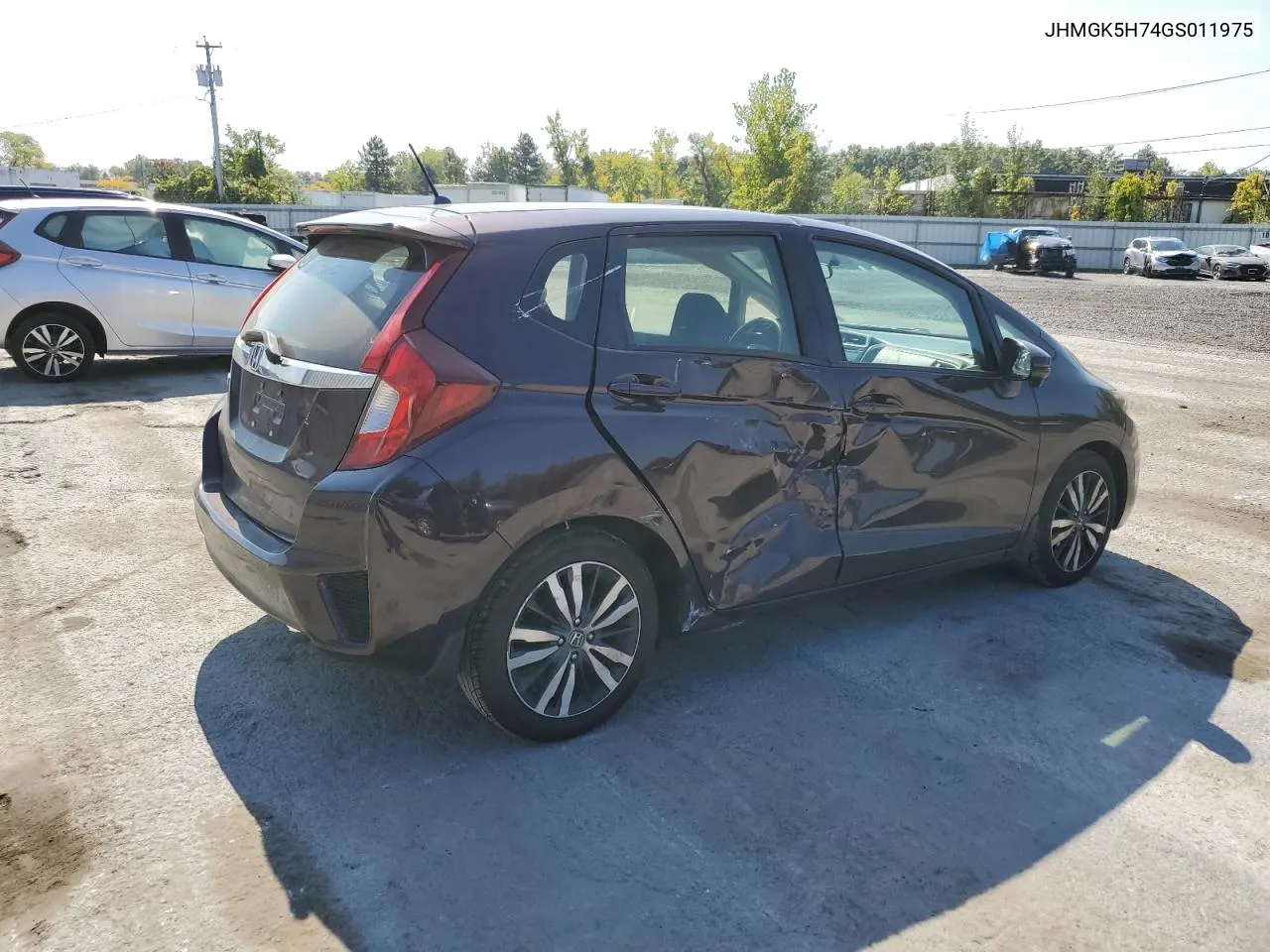 2016 Honda Fit Ex VIN: JHMGK5H74GS011975 Lot: 69458634