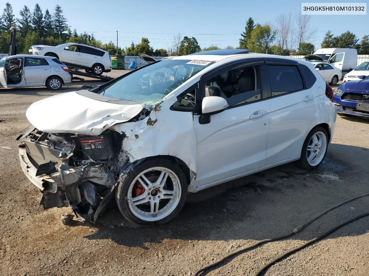 2016 Honda Fit Ex VIN: 3HGGK5H81GM101332 Lot: 69495204