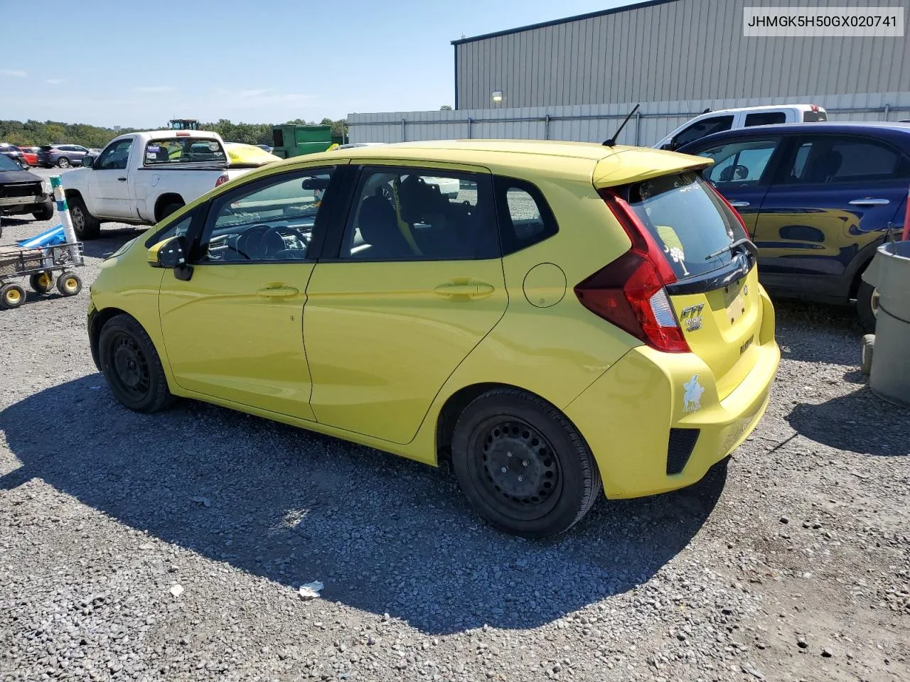 2016 Honda Fit Lx VIN: JHMGK5H50GX020741 Lot: 69616074