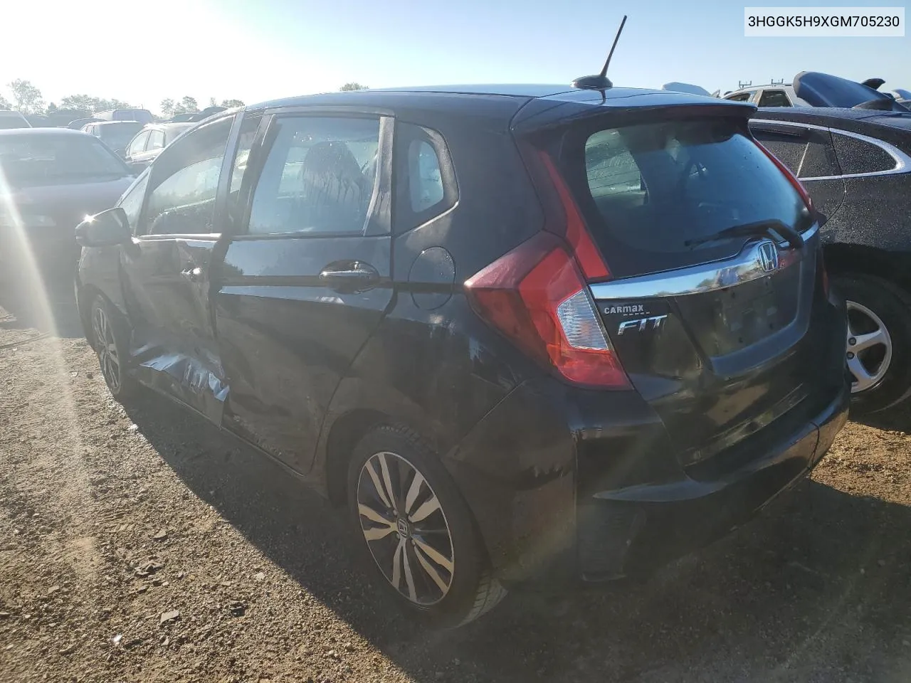 2016 Honda Fit Ex VIN: 3HGGK5H9XGM705230 Lot: 70329884