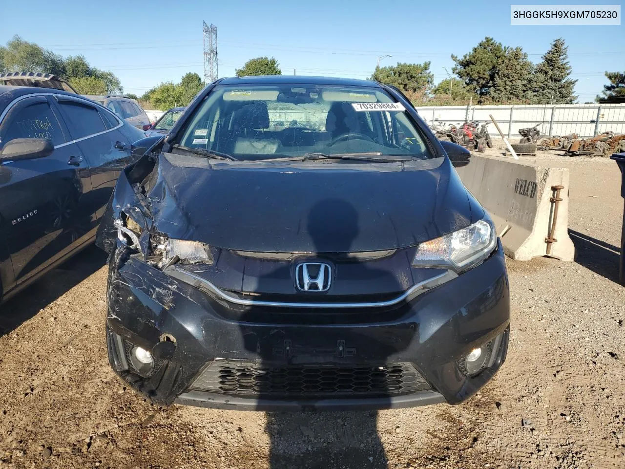 2016 Honda Fit Ex VIN: 3HGGK5H9XGM705230 Lot: 70329884