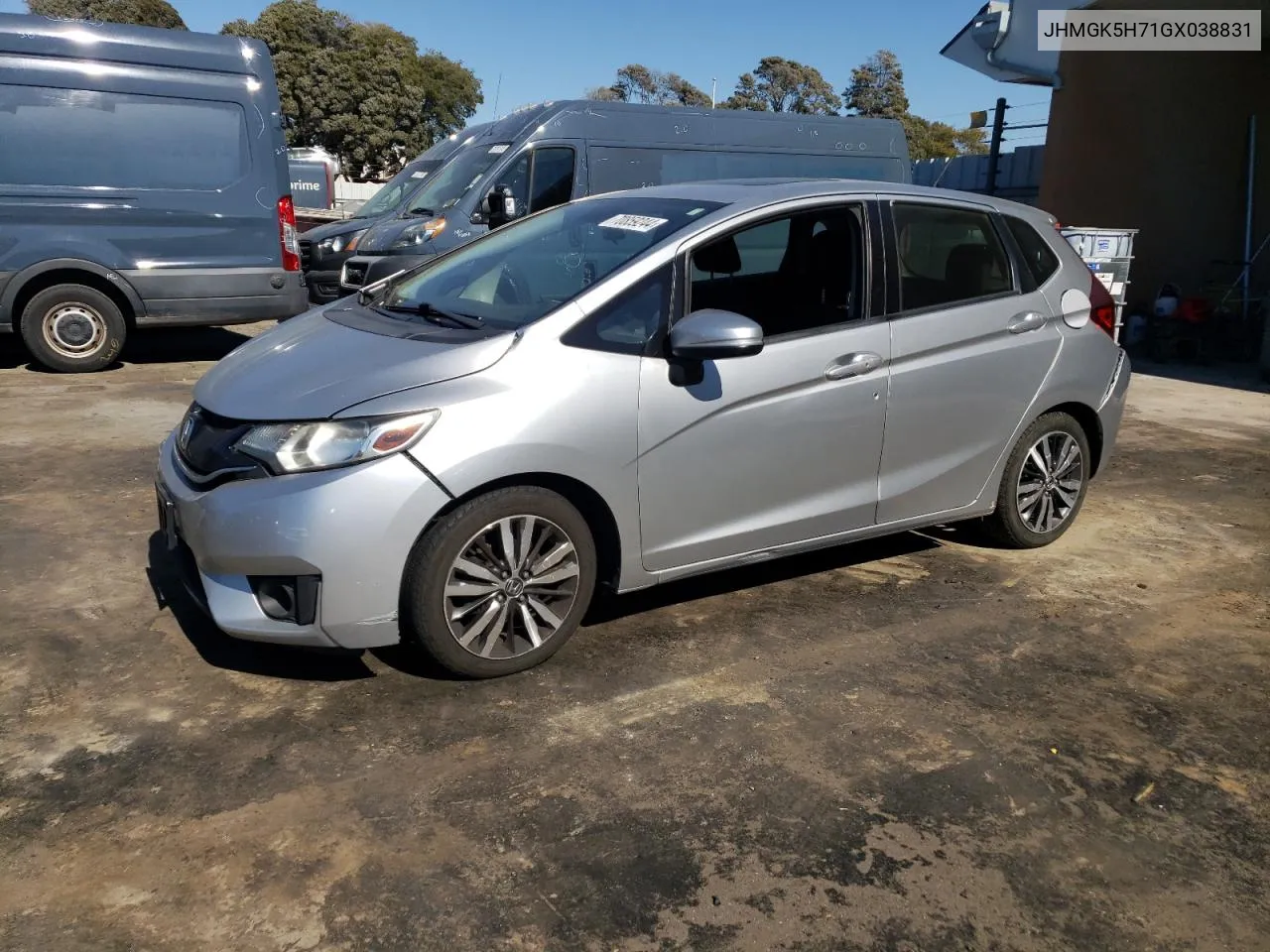 2016 Honda Fit Ex VIN: JHMGK5H71GX038831 Lot: 70859244