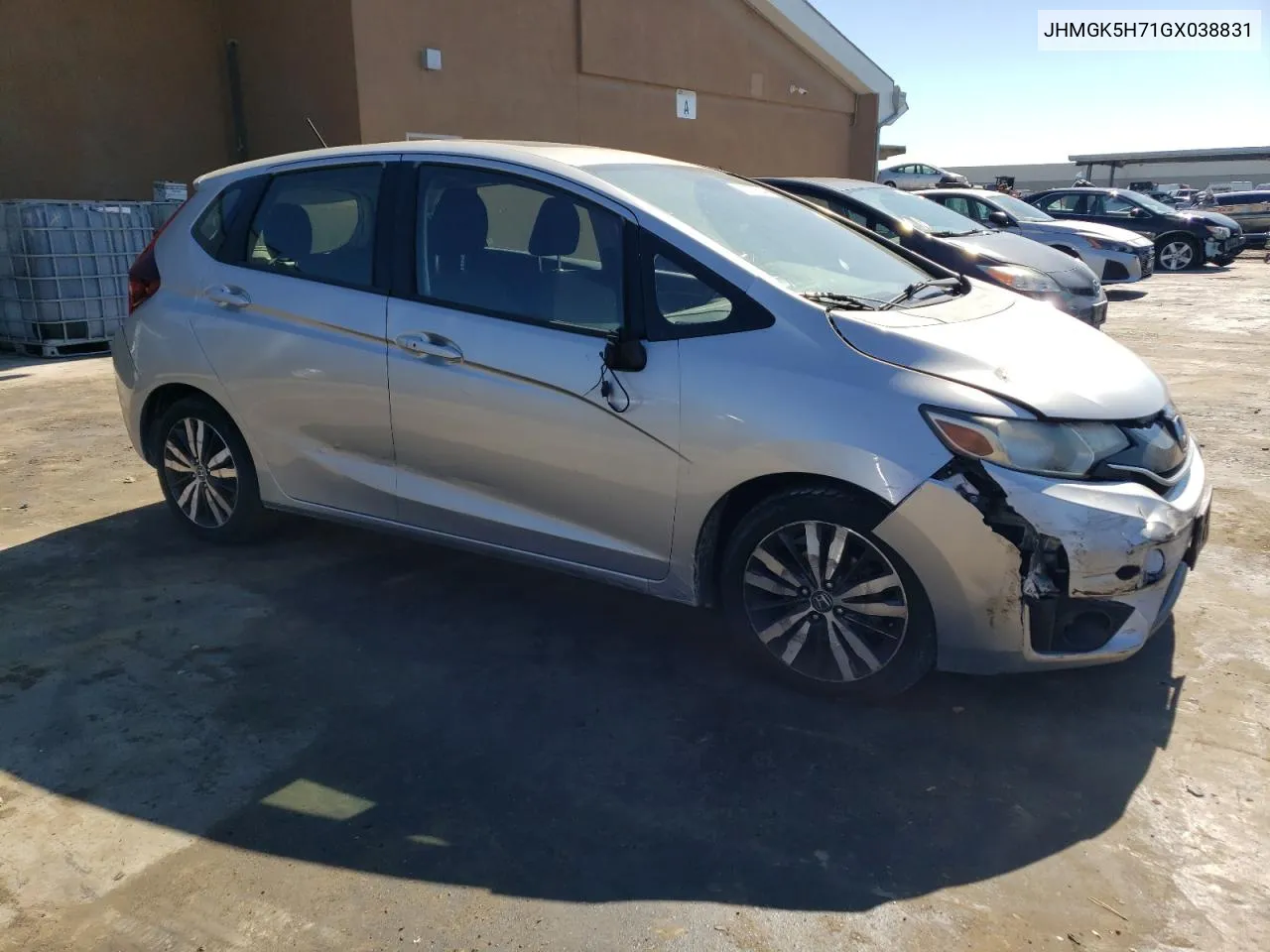 2016 Honda Fit Ex VIN: JHMGK5H71GX038831 Lot: 70859244