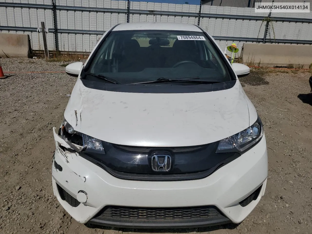 2016 Honda Fit Lx VIN: JHMGK5H54GX014134 Lot: 70894864