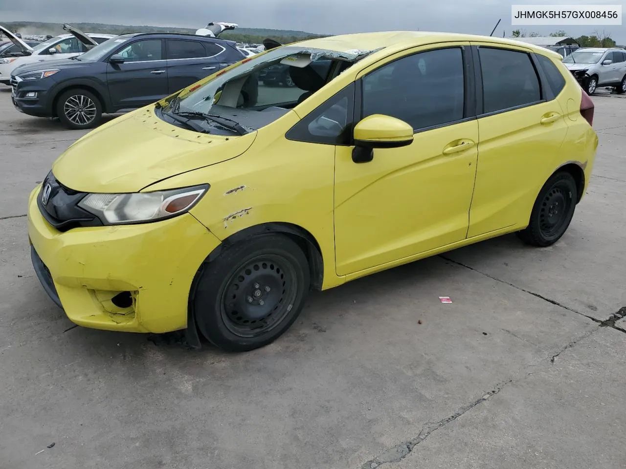 2016 Honda Fit Lx VIN: JHMGK5H57GX008456 Lot: 70995124