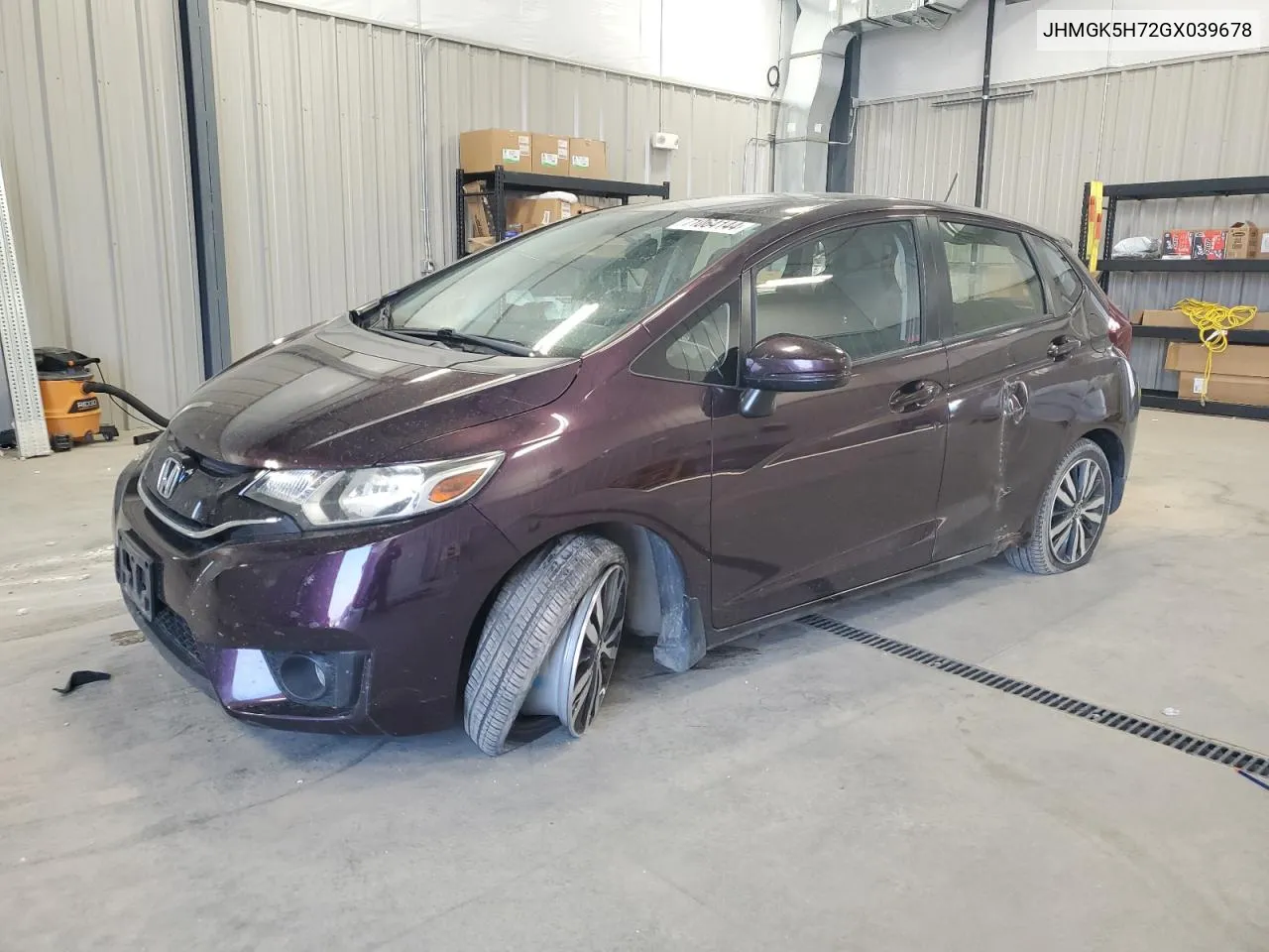 2016 Honda Fit Ex VIN: JHMGK5H72GX039678 Lot: 71064144