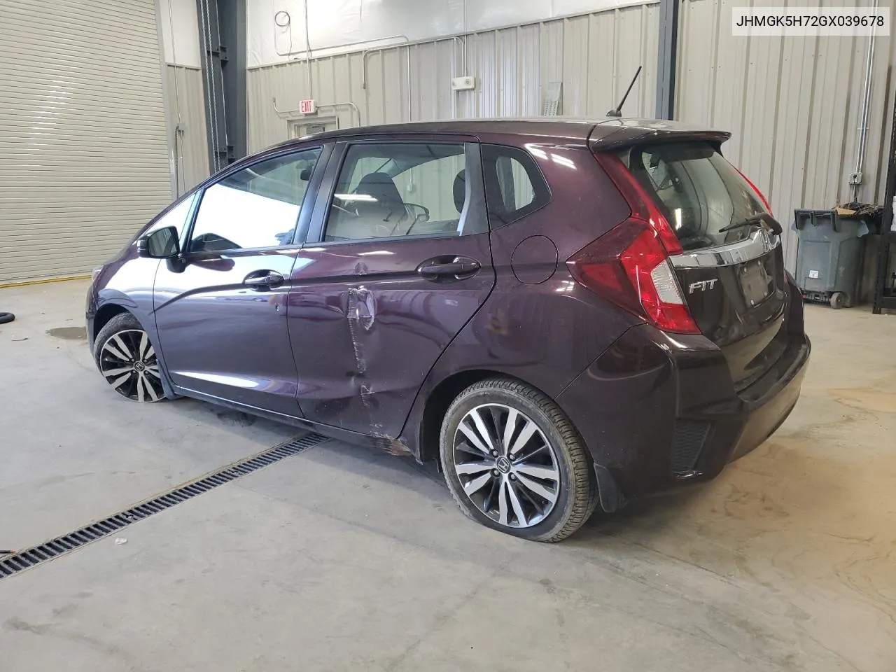 2016 Honda Fit Ex VIN: JHMGK5H72GX039678 Lot: 71064144