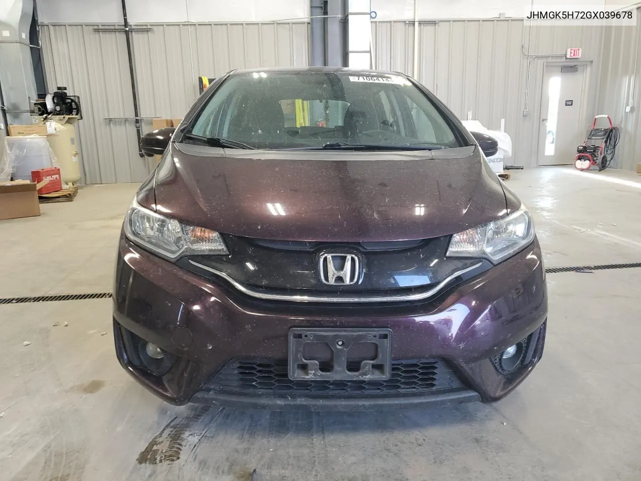 2016 Honda Fit Ex VIN: JHMGK5H72GX039678 Lot: 71064144