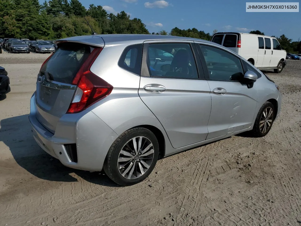 JHMGK5H7XGX016360 2016 Honda Fit Ex