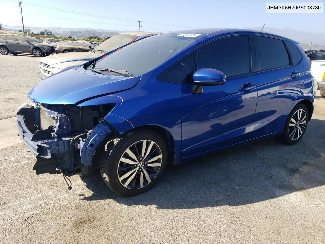 2016 Honda Fit Ex VIN: JHMGK5H70GS003730 Lot: 71208824