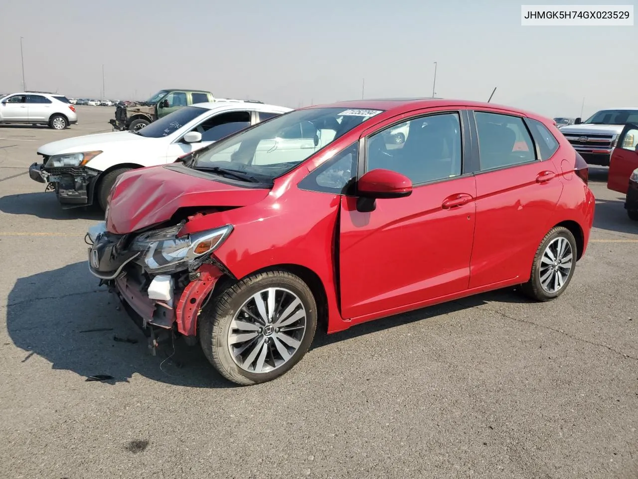 2016 Honda Fit Ex VIN: JHMGK5H74GX023529 Lot: 71252294