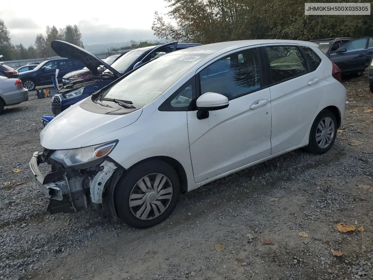 2016 Honda Fit Lx VIN: JHMGK5H50GX035305 Lot: 71530884