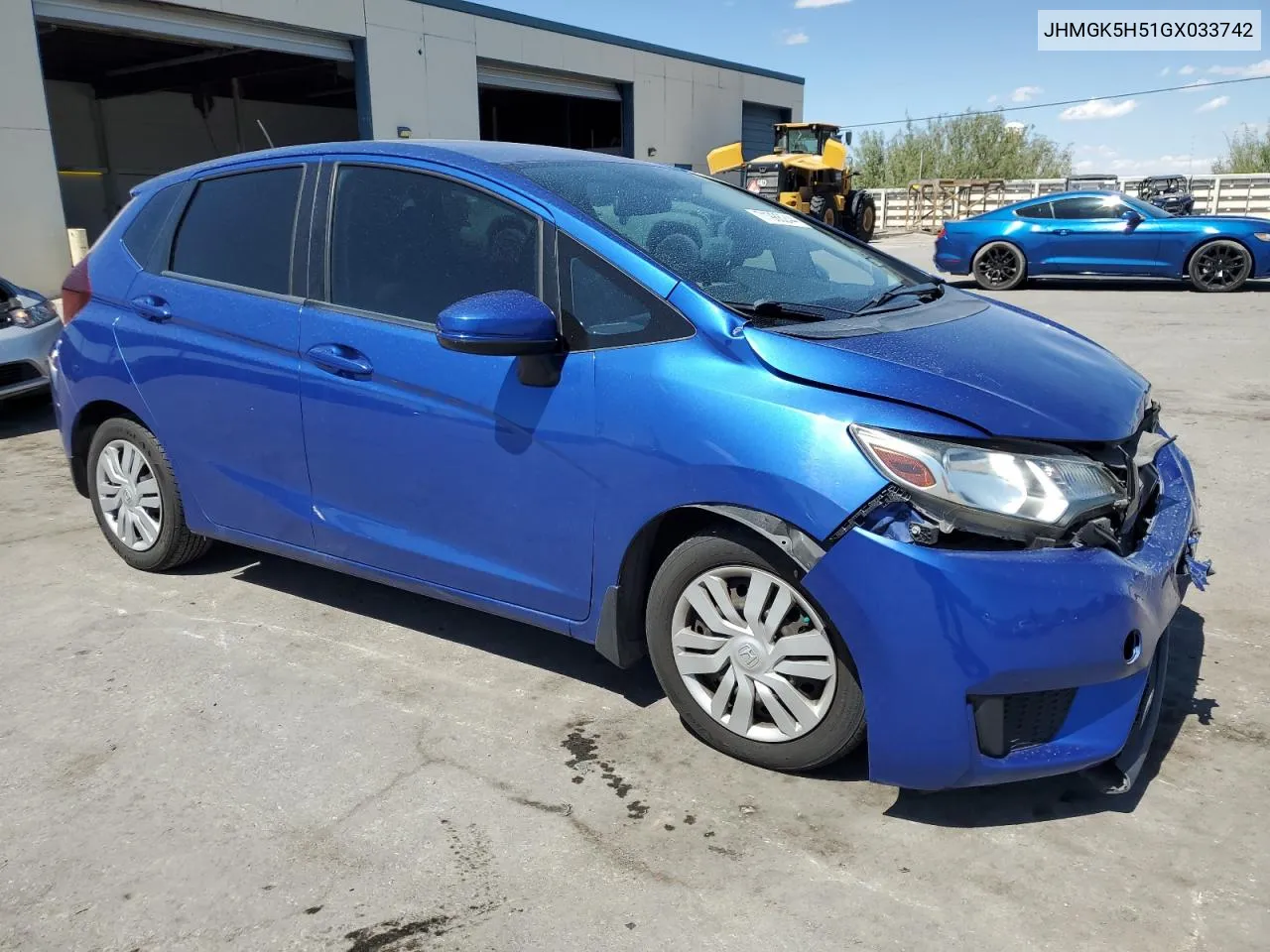 2016 Honda Fit Lx VIN: JHMGK5H51GX033742 Lot: 71986244