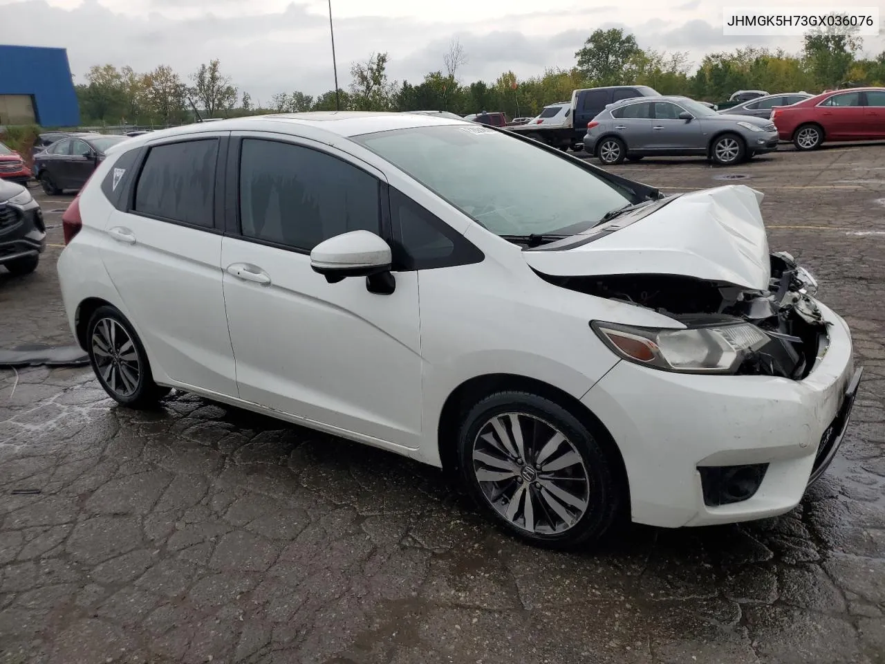 2016 Honda Fit Ex VIN: JHMGK5H73GX036076 Lot: 72081614