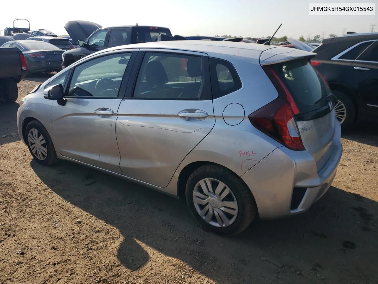 JHMGK5H54GX015543 2016 Honda Fit Lx