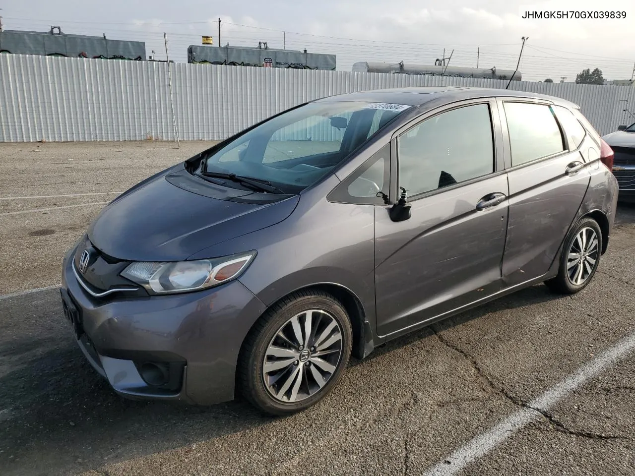 2016 Honda Fit Ex VIN: JHMGK5H70GX039839 Lot: 72370684