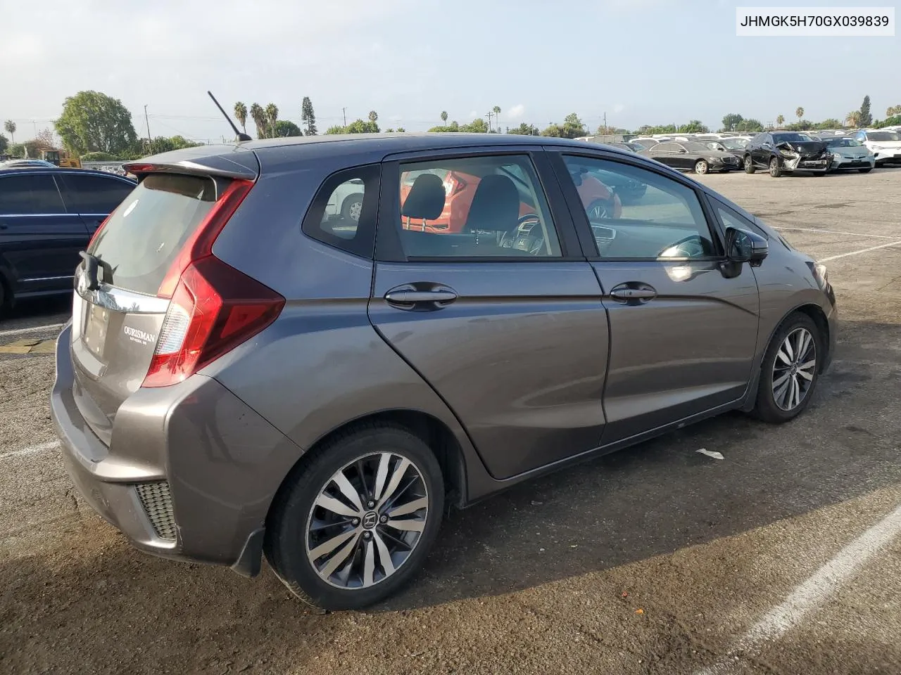 2016 Honda Fit Ex VIN: JHMGK5H70GX039839 Lot: 72370684