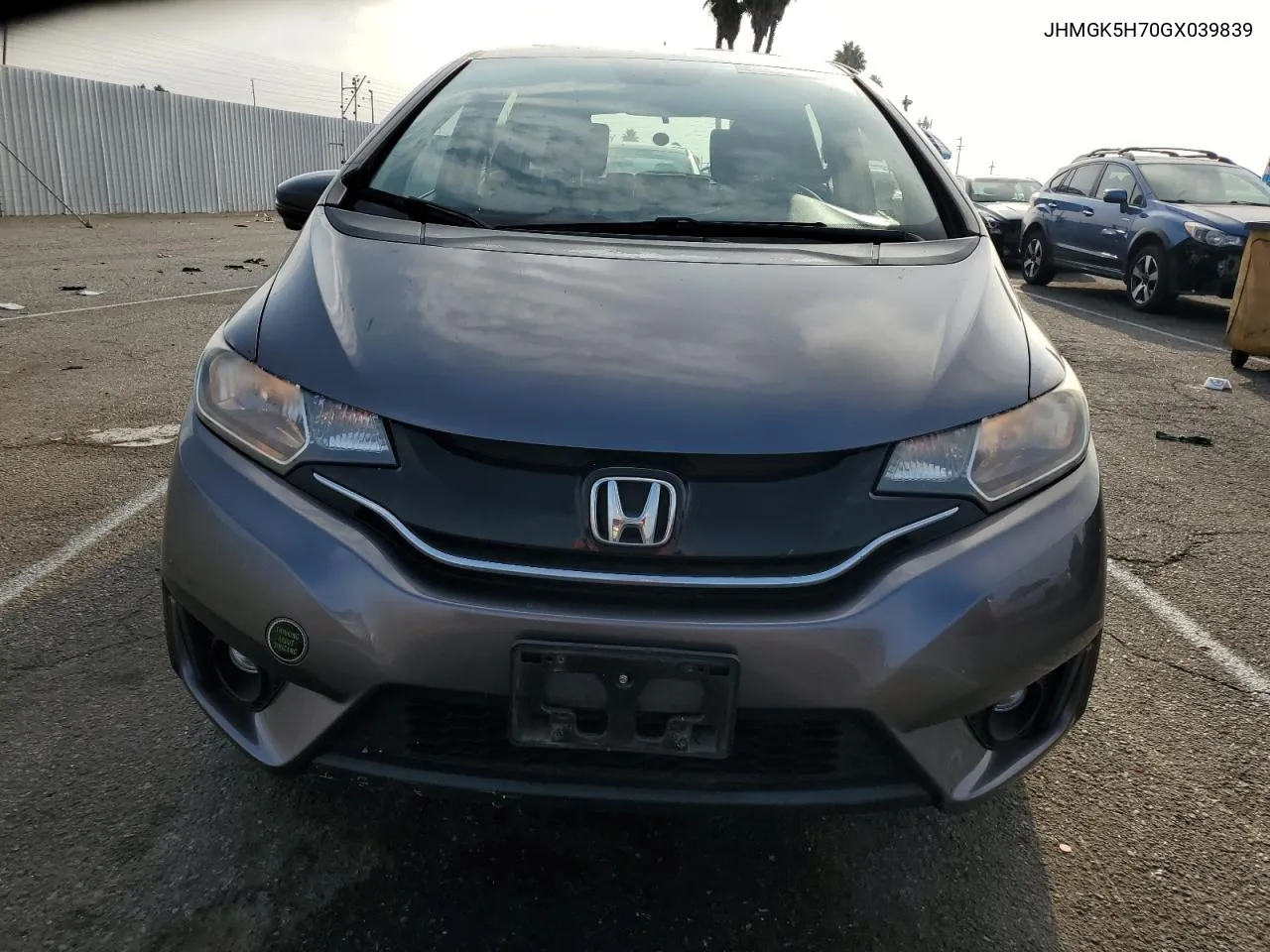 2016 Honda Fit Ex VIN: JHMGK5H70GX039839 Lot: 72370684