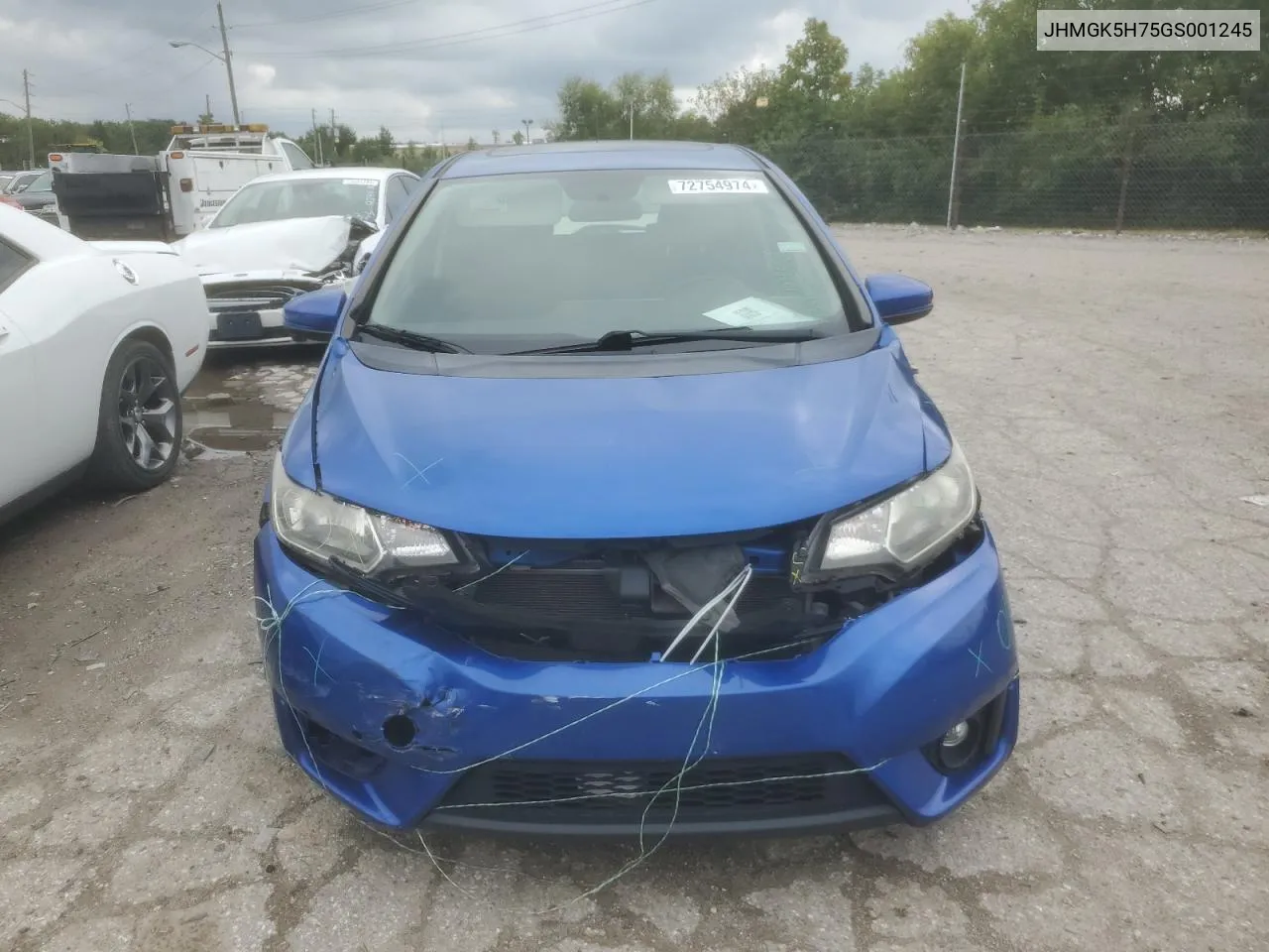 2016 Honda Fit Ex VIN: JHMGK5H75GS001245 Lot: 72754974