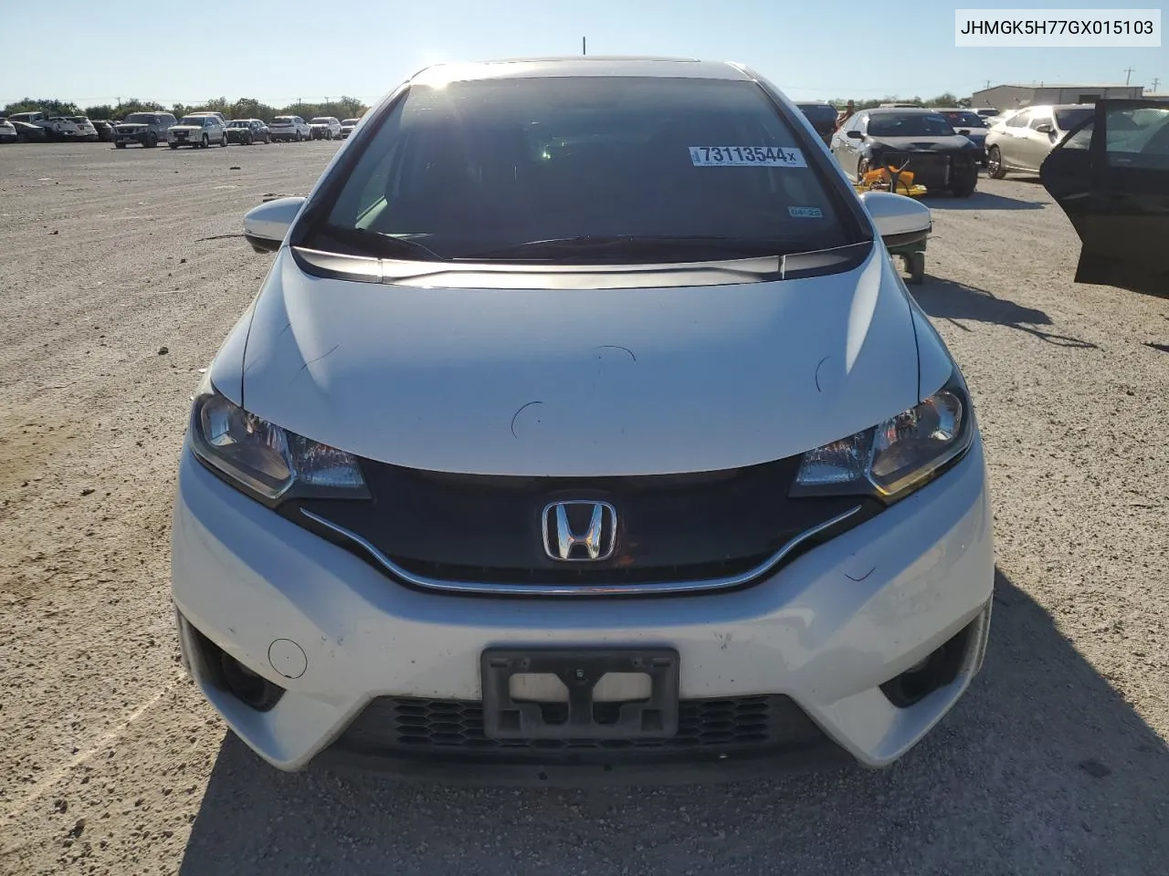 2016 Honda Fit Ex VIN: JHMGK5H77GX015103 Lot: 73113544