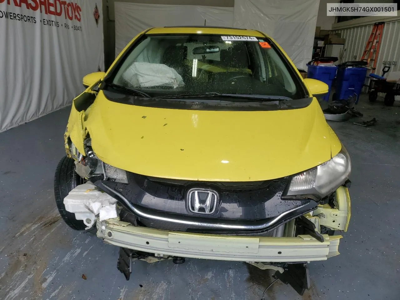 2016 Honda Fit Ex VIN: JHMGK5H74GX001501 Lot: 73152674