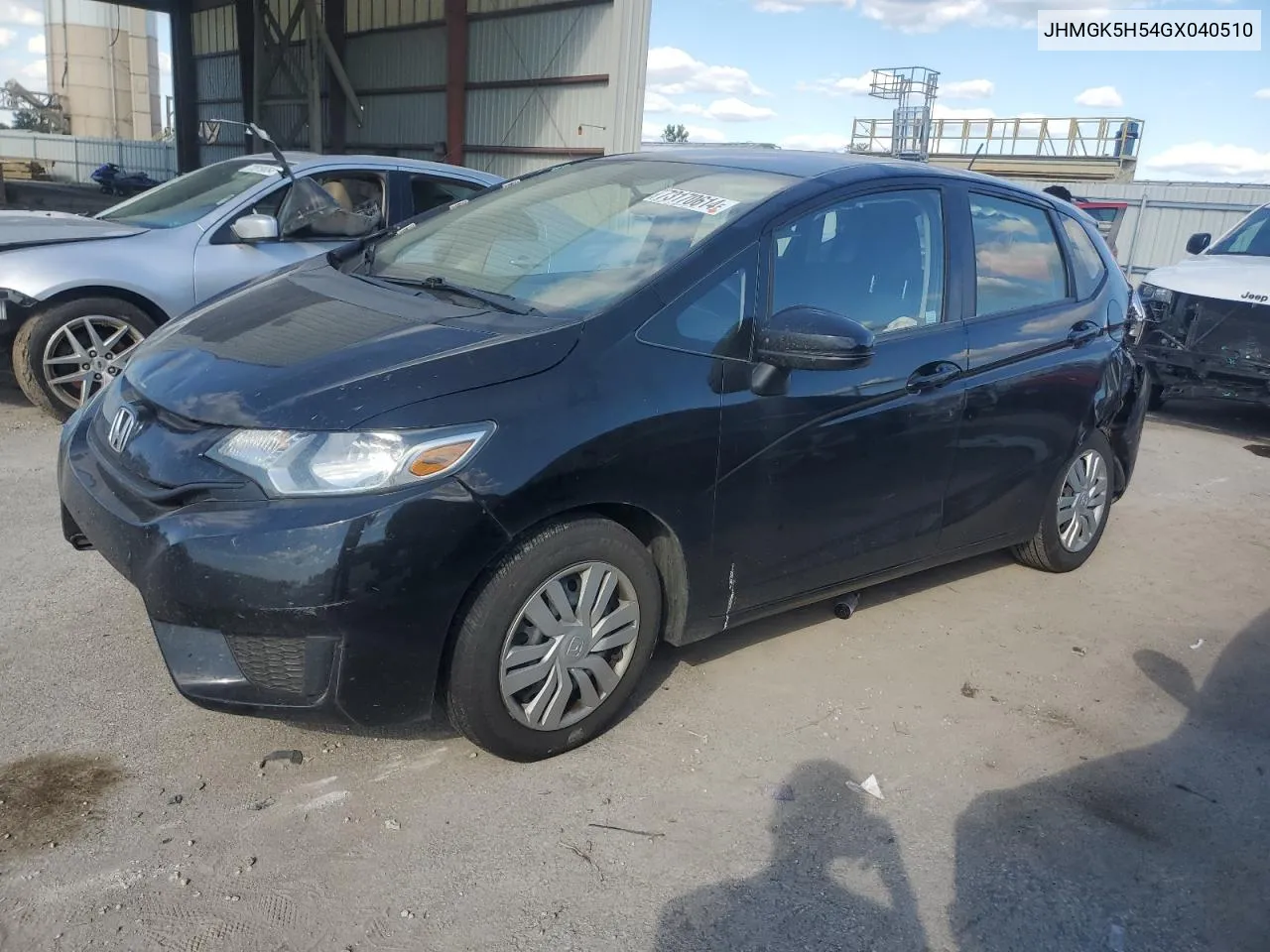 2016 Honda Fit Lx VIN: JHMGK5H54GX040510 Lot: 73170614