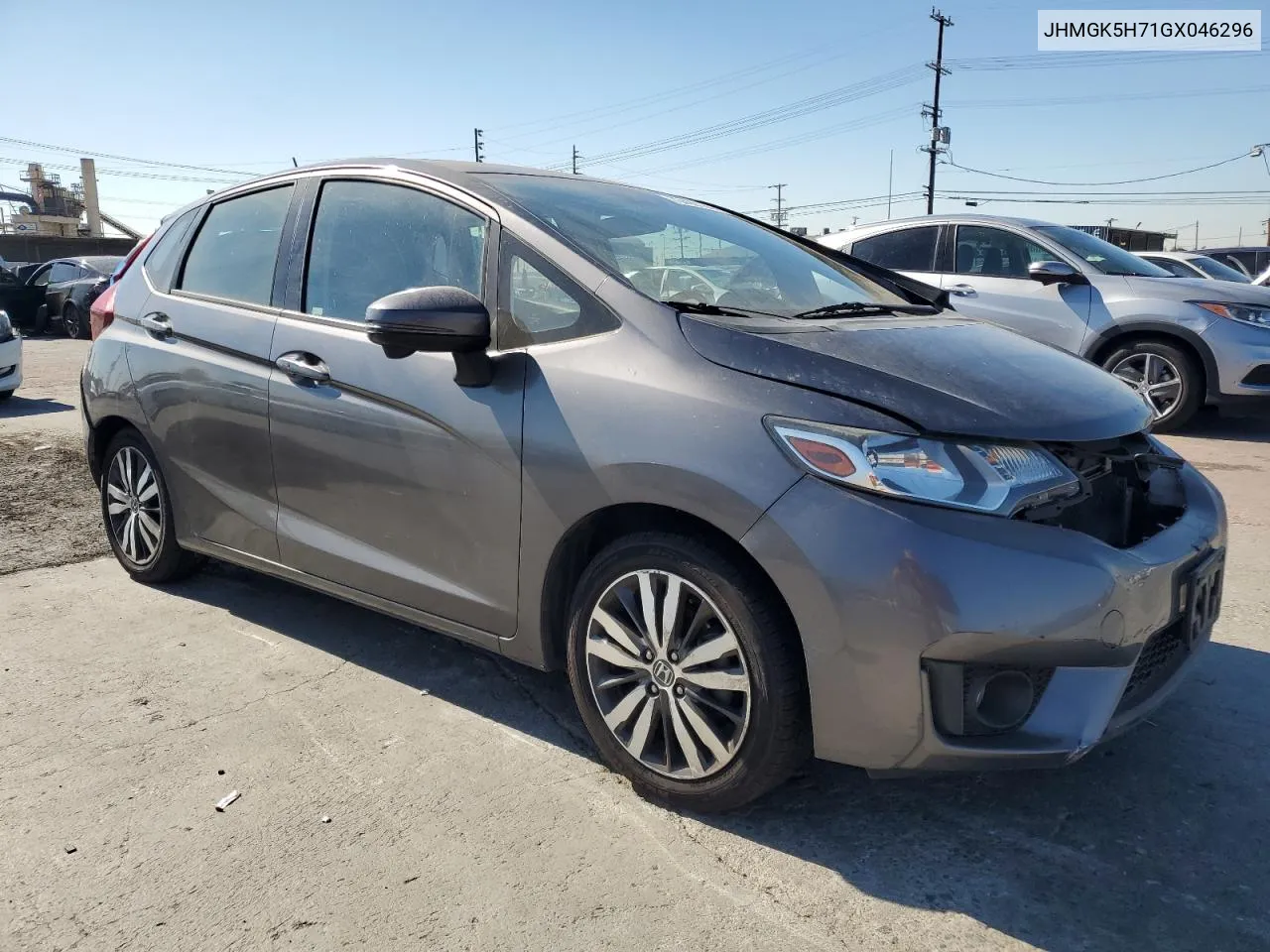 2016 Honda Fit Ex VIN: JHMGK5H71GX046296 Lot: 73499184