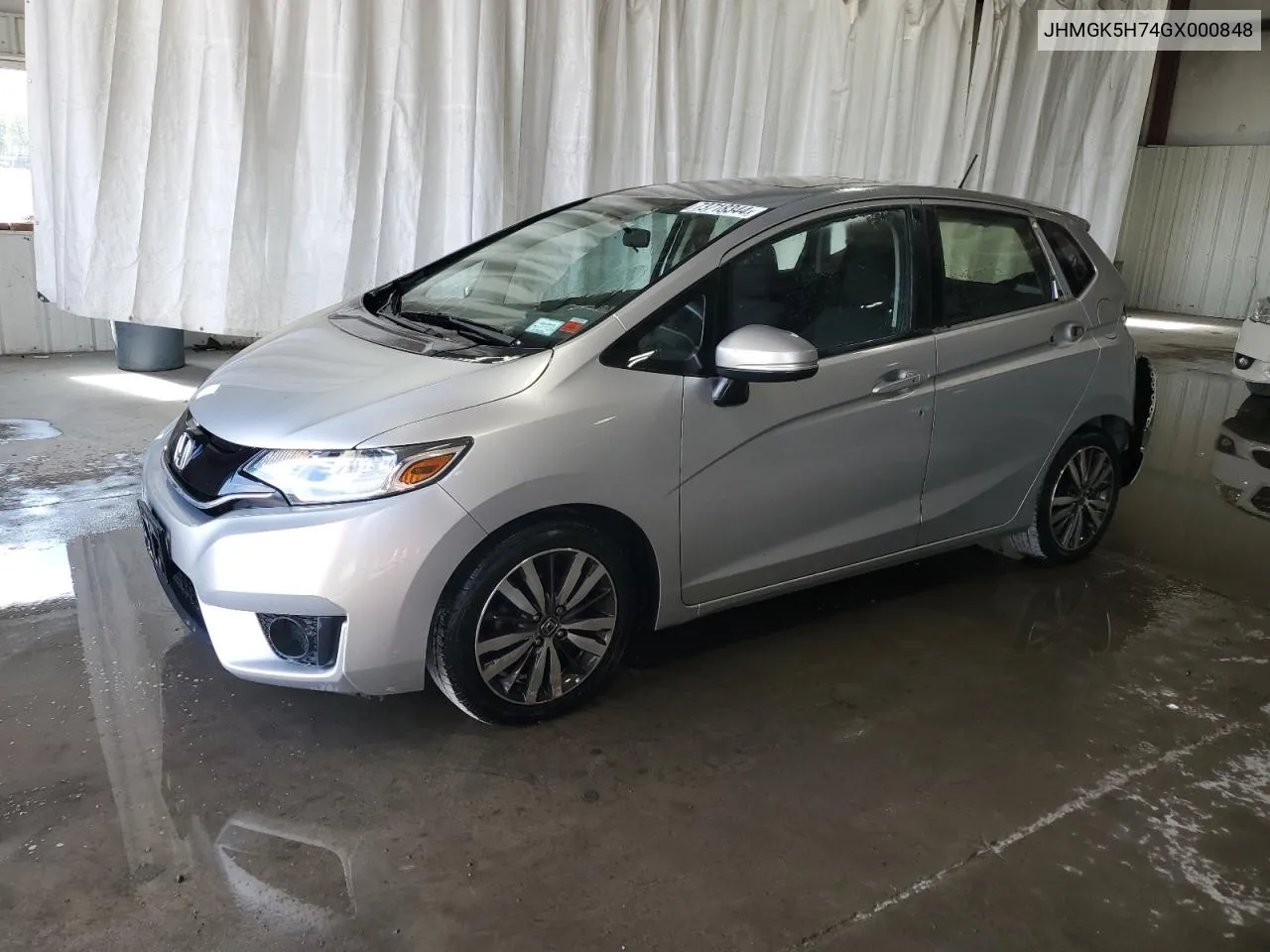 2016 Honda Fit Ex VIN: JHMGK5H74GX000848 Lot: 73718344