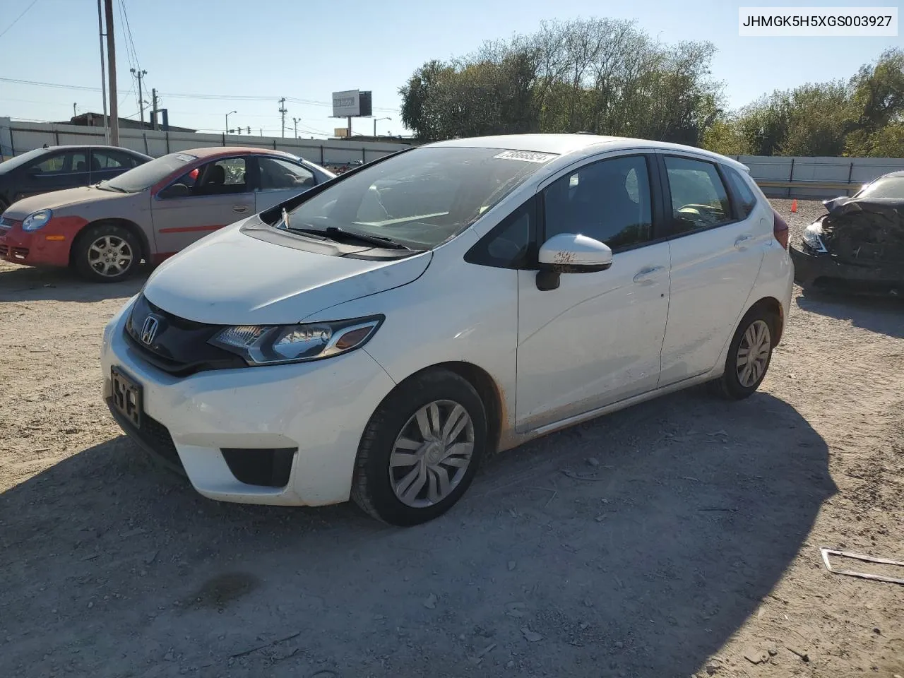 2016 Honda Fit Lx VIN: JHMGK5H5XGS003927 Lot: 73866524