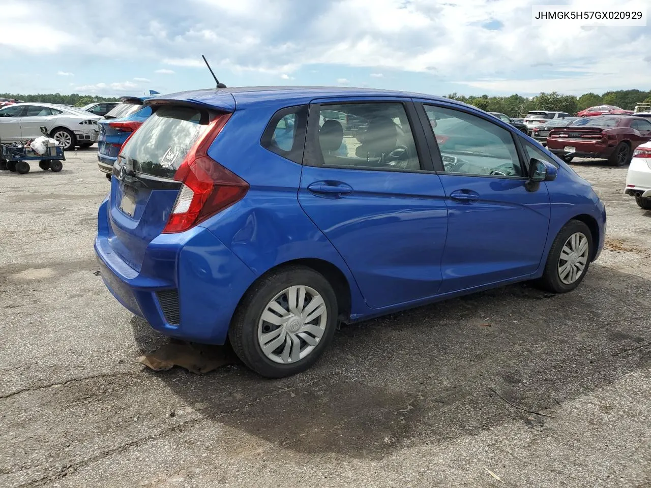 2016 Honda Fit Lx VIN: JHMGK5H57GX020929 Lot: 73911344