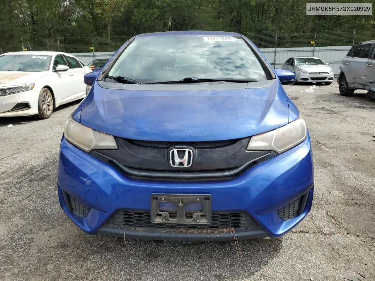 2016 Honda Fit Lx VIN: JHMGK5H57GX020929 Lot: 73911344