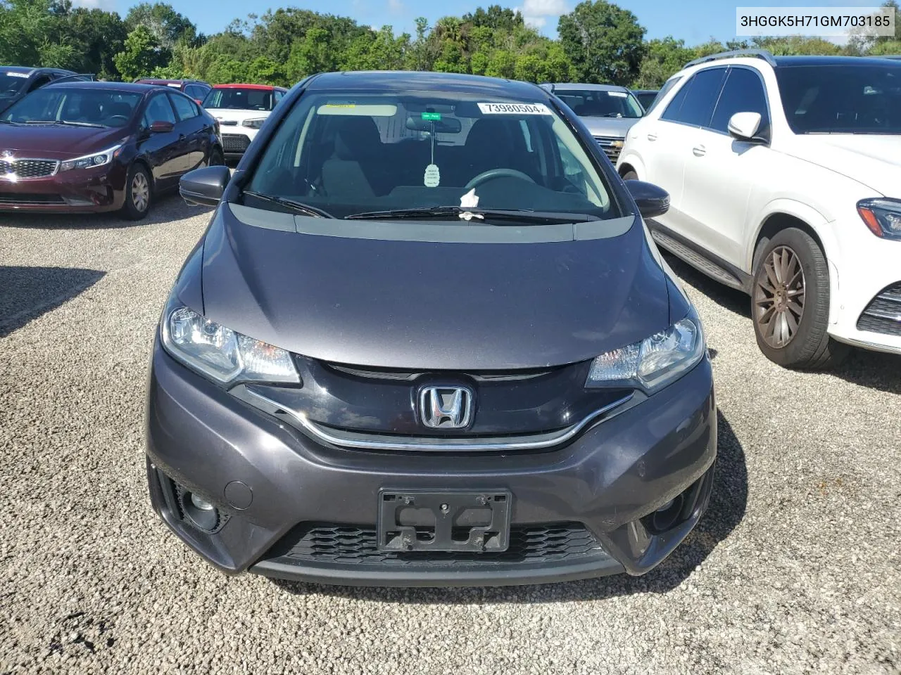 2016 Honda Fit Ex VIN: 3HGGK5H71GM703185 Lot: 73980504