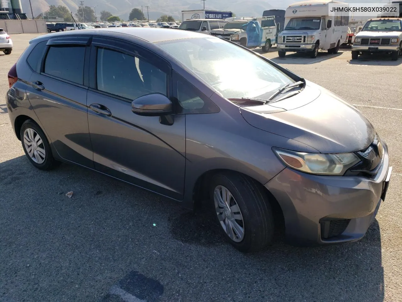 2016 Honda Fit Lx VIN: JHMGK5H58GX039022 Lot: 73985774