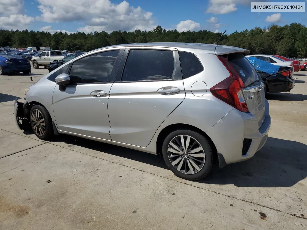 2016 Honda Fit Ex VIN: JHMGK5H79GX040424 Lot: 74065524