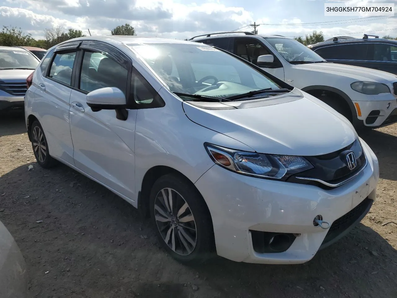 2016 Honda Fit Ex VIN: 3HGGK5H77GM704924 Lot: 74096784