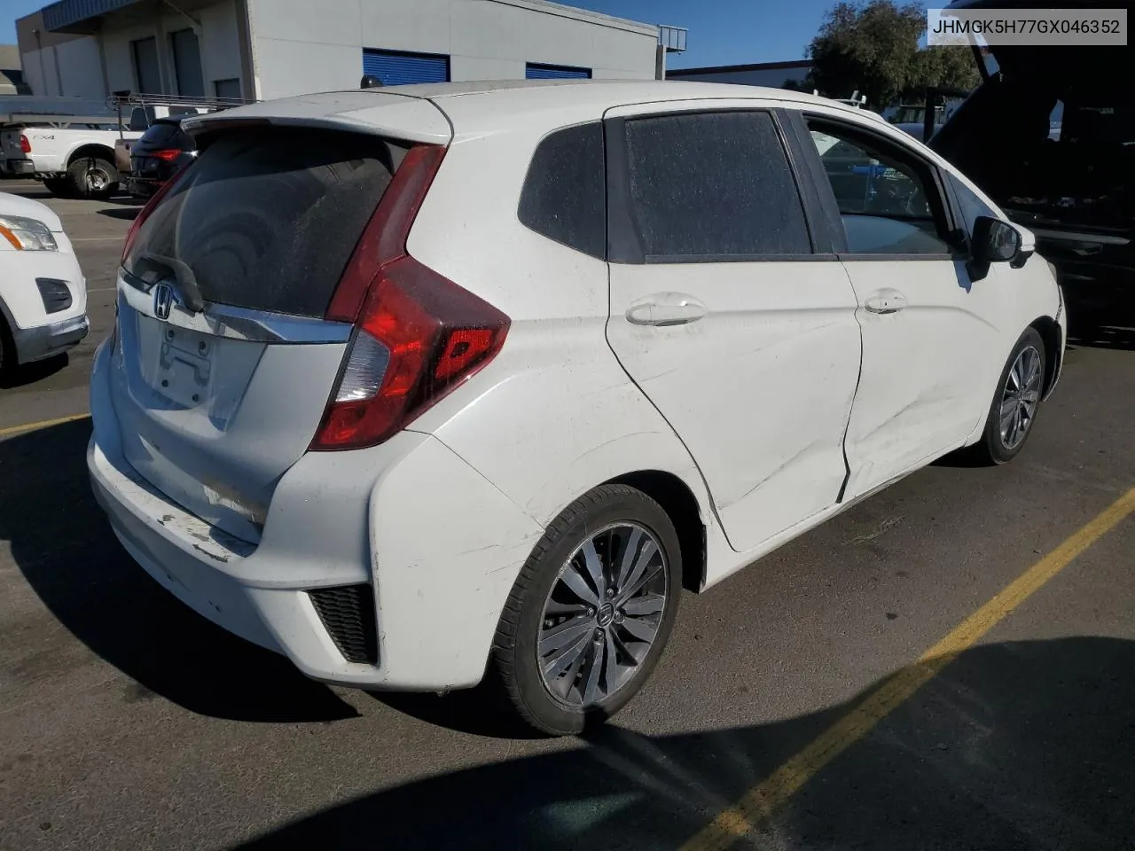 2016 Honda Fit Ex VIN: JHMGK5H77GX046352 Lot: 74536504