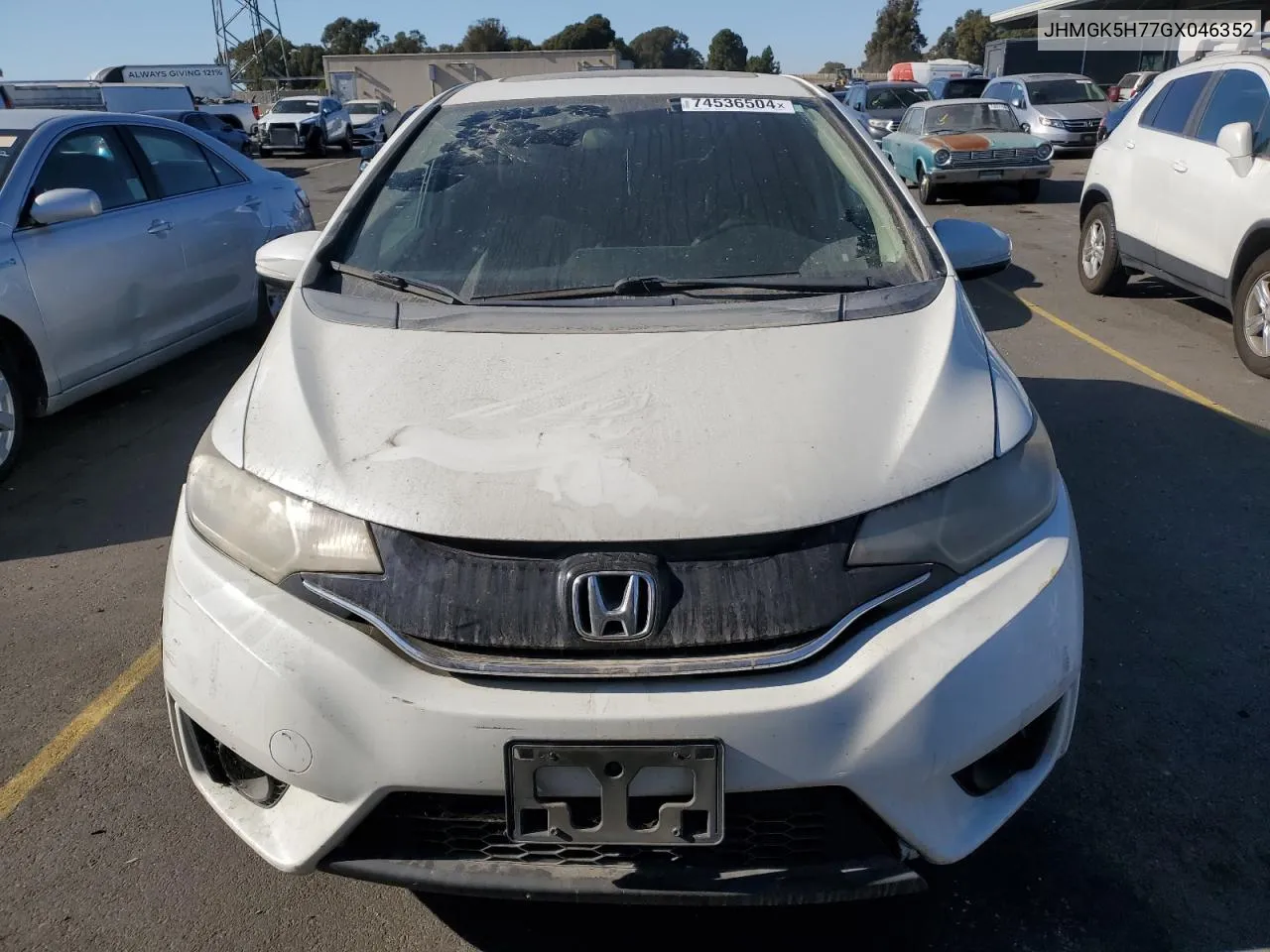 2016 Honda Fit Ex VIN: JHMGK5H77GX046352 Lot: 74536504