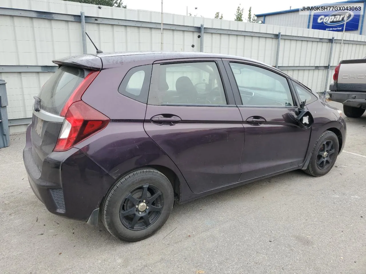 2016 Honda Fit Ex VIN: JHMGK5H77GX043063 Lot: 74735344