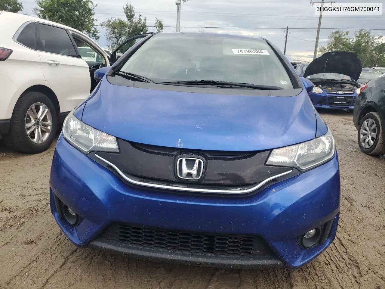 2016 Honda Fit Ex VIN: 3HGGK5H76GM700041 Lot: 74796384