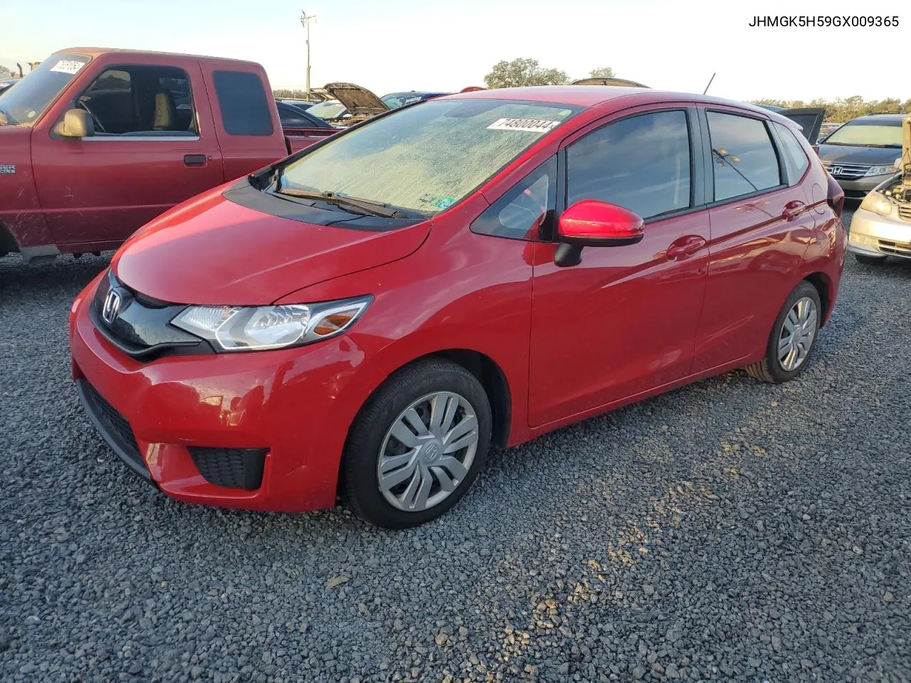 2016 Honda Fit Lx VIN: JHMGK5H59GX009365 Lot: 74800044