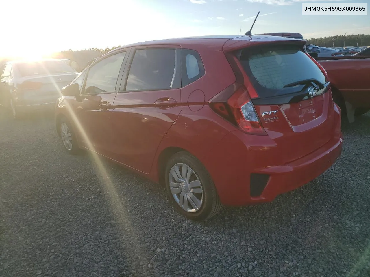 2016 Honda Fit Lx VIN: JHMGK5H59GX009365 Lot: 74800044