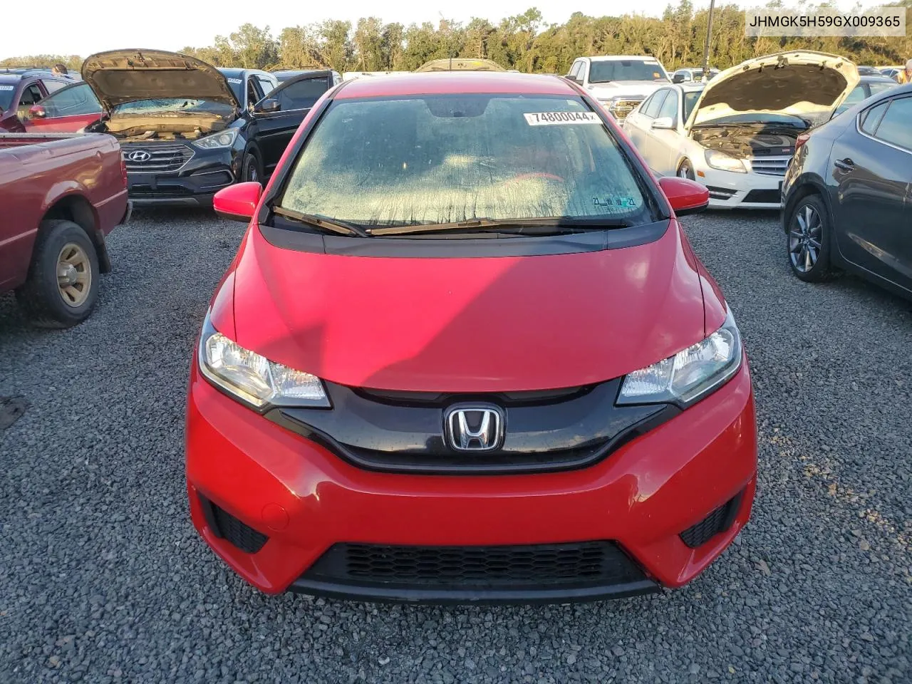 2016 Honda Fit Lx VIN: JHMGK5H59GX009365 Lot: 74800044