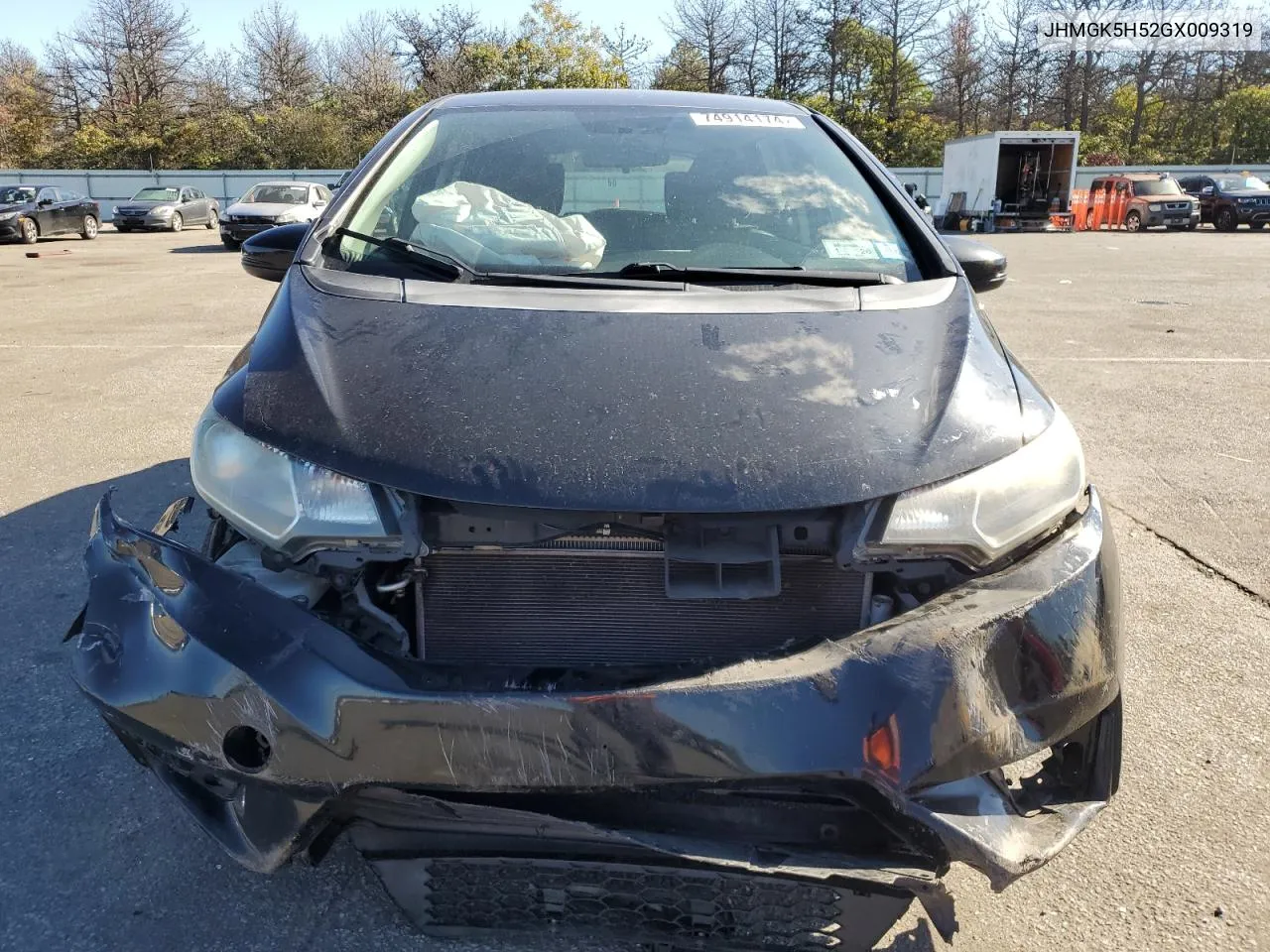 2016 Honda Fit Lx VIN: JHMGK5H52GX009319 Lot: 74914174