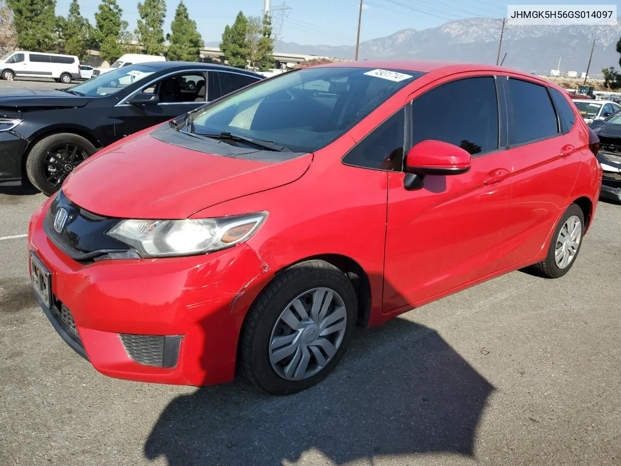 2016 Honda Fit Lx VIN: JHMGK5H56GS014097 Lot: 74931714