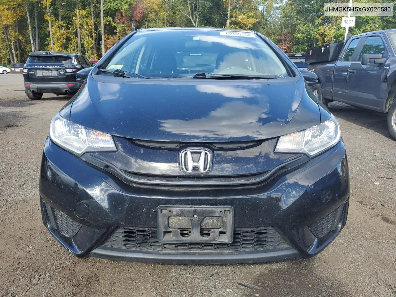 2016 Honda Fit Lx VIN: JHMGK5H5XGX026580 Lot: 74995754