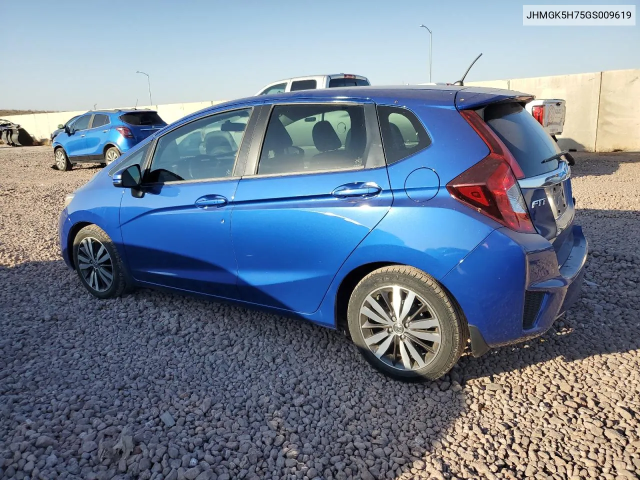 2016 Honda Fit Ex VIN: JHMGK5H75GS009619 Lot: 75059804